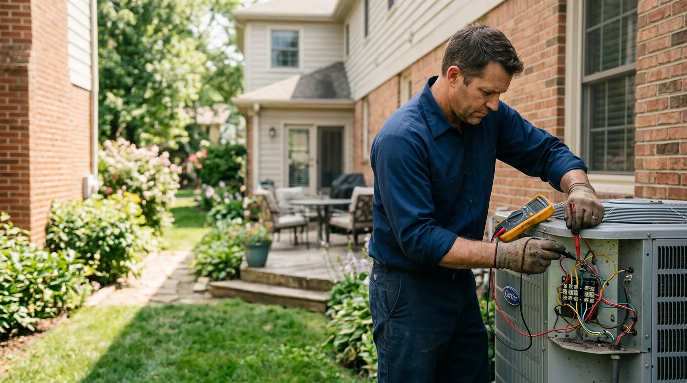 HVAC technician working near Harkers Island, NC